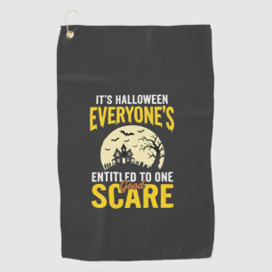 Serviette De Golf Halloween à tous intitulé un modèle de peur_1
