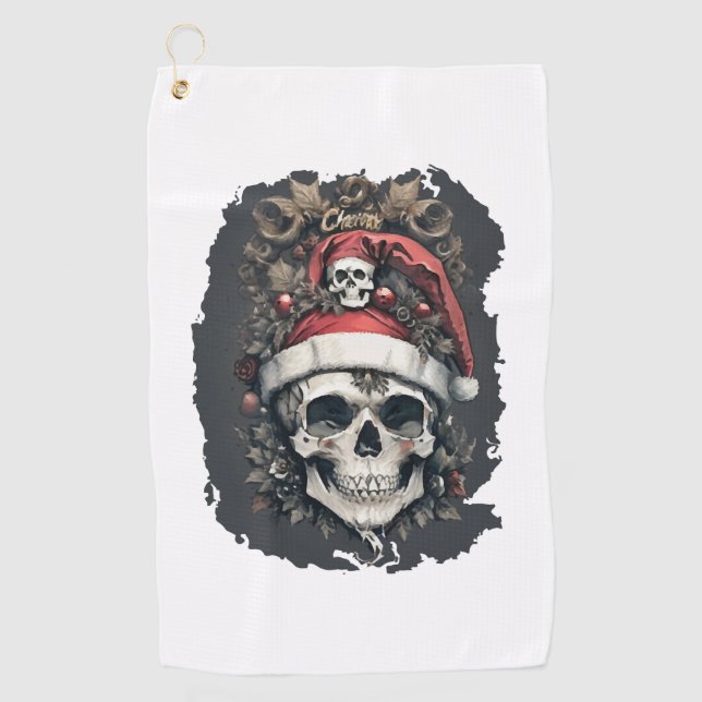 Serviette De Golf Halloween de Noël (Devant)