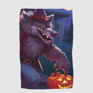 Serviette De Golf Halloween/loup-garou/automne/automne