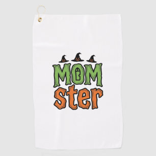 Serviette De Golf Halloween Momster Vintage Mom Conception de T-Shir