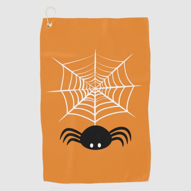 Serviette De Golf Halloween Spider Web (Devant)