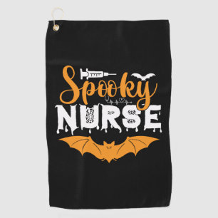 Serviette De Golf Halloween Spooky Nurse Birthday