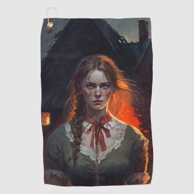 Serviette De Golf Haunting house (Devant)
