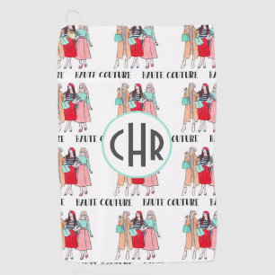 Serviette De Golf Haute Couture   Mode   Paris   Monogramme