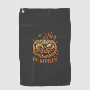 Serviette De Golf Hey Citrouille Halloween Lanterne Jack Lunettes Mo