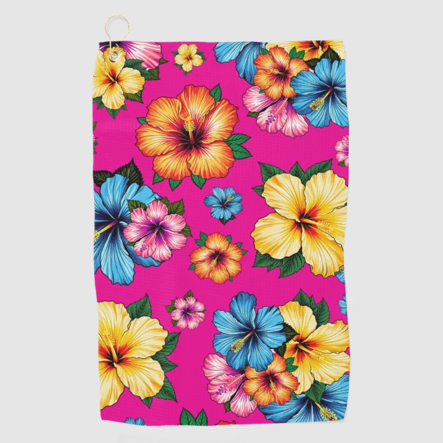 Serviette De Golf Hibiscus tropical (Devant)