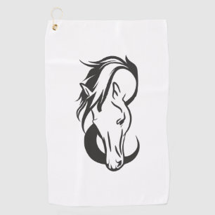 Serviette De Golf Horse Logo