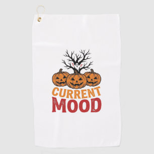 Serviette De Golf Humeur actuelle Halloween Citrouille Conception de