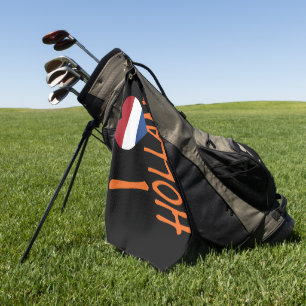 Serviette De Golf I Heartflag Holland ou en arrière