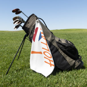 Serviette De Golf I Heartflag Holland ou sur poids