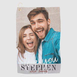 Serviette De Golf I Love You Valentine's Day Photo
