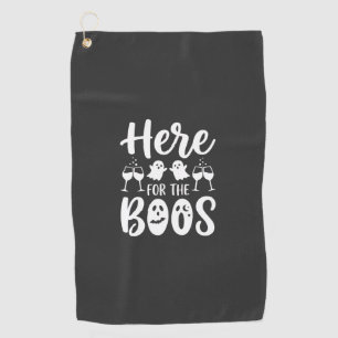 Serviette De Golf Ici pour les huées Création de fantôme d'Halloween