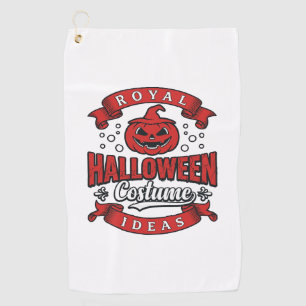 Serviette De Golf Idées de costumes d'Halloween vintage Vector Desig