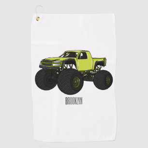 Serviette De Golf Illustration de camion monstre