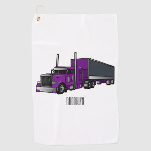 Serviette De Golf Illustration de camion semi-remorque