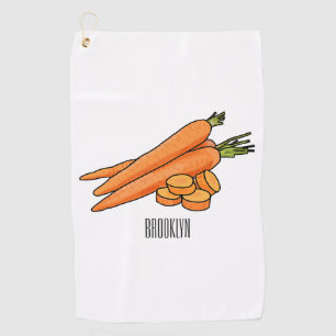 Serviette De Golf Illustration de carotte