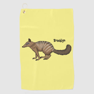 Serviette De Golf Illustration de dessin animé joyeux numbat