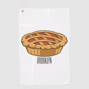 Serviette De Golf Illustration de la caricature à tarte
