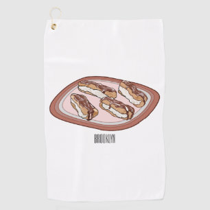 Serviette De Golf Illustration de l'éclair de chocolat