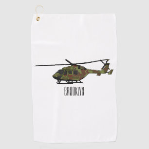 Serviette De Golf Illustration de l'hélicoptère de l'armée