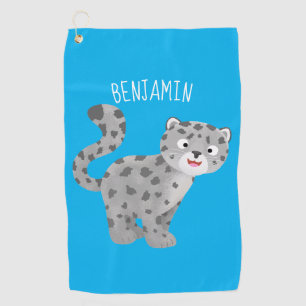 Serviette De Golf Illustration de mignon léopard des neiges