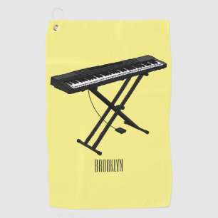 Serviette De Golf Illustration de piano clavier