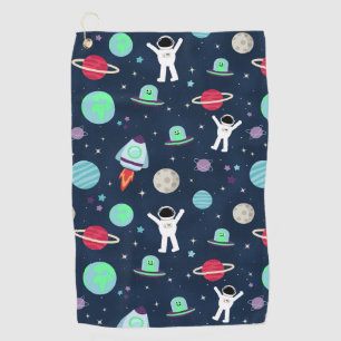 Serviette De Golf Illustration du Motif spatial
