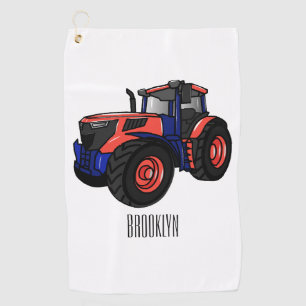 Serviette De Golf Illustration du tracteur