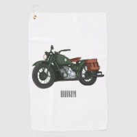 Illustration d'une moto de croiseur militaire