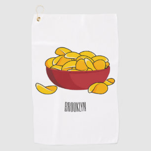 Serviette De Golf Illustration d'une puce de pomme de terre