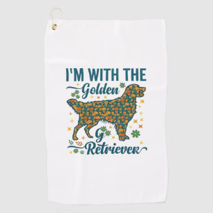 Serviette De Golf Im Chien Golden Retriever Halloween Citrouilles Fe
