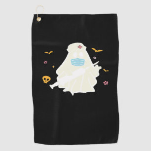 Serviette De Golf Infirmière éffrayante Praticien Cute Halloween Sur