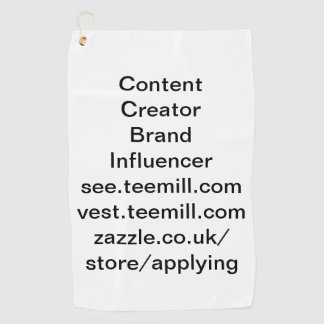 Serviette De Golf influencer