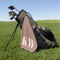 Initiales Monogramme Marron Mocha Moderne Personna