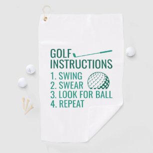 Serviette De Golf Instructions de golf