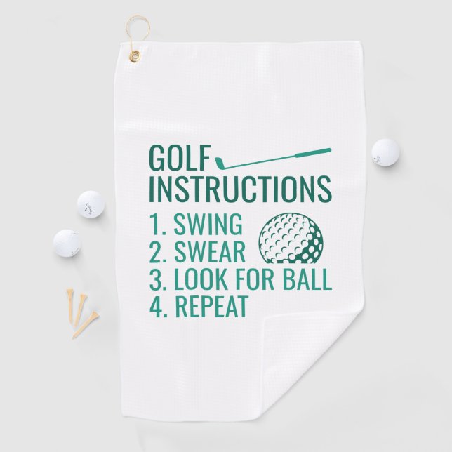 Serviette De Golf Instructions de golf (En situation)