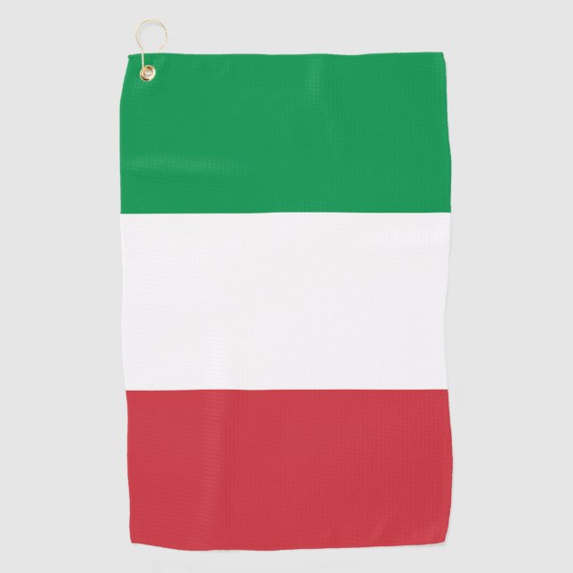 Serviette De Golf Italie Drapeau Italien Patriotique (Devant)