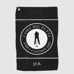 Serviette De Golf J'Aime Les Gros Putts Funny Sports Golfer Moderne