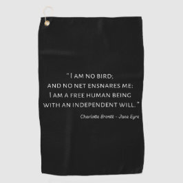 Serviette De Golf Jane Eyre Citation II - Style classique
