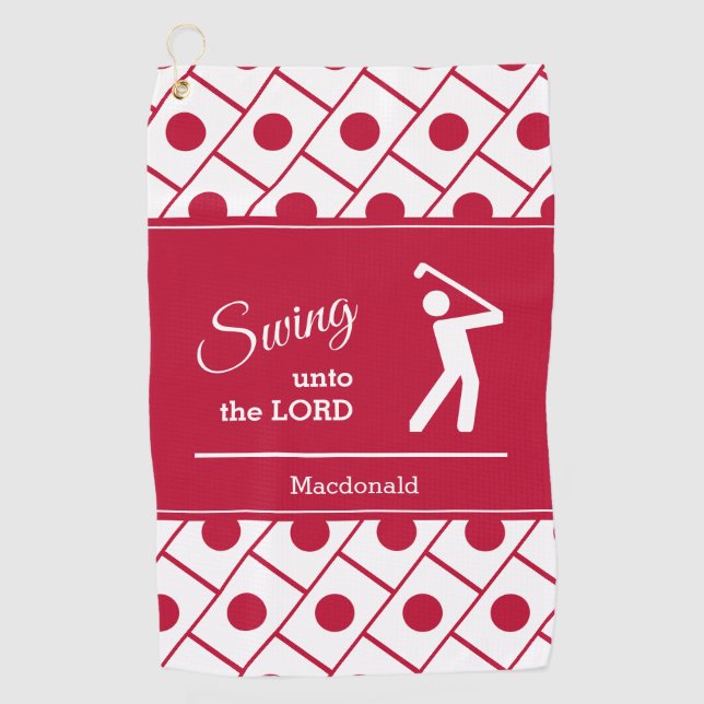Serviette De Golf JAPON chrétien personnalisé (Devant)