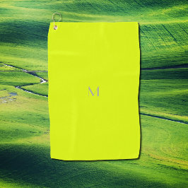 Serviette De Golf jaune fluorescent - ajouter monogramme