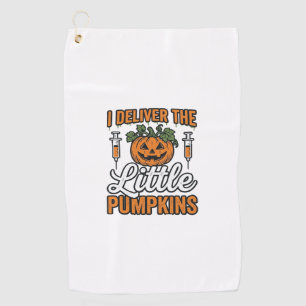 Serviette De Golf Je livre les petits citrouilles Halloween Infirmiè