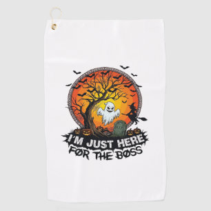 Serviette De Golf Je suis juste là patron Halloween Fantôme Sorcière