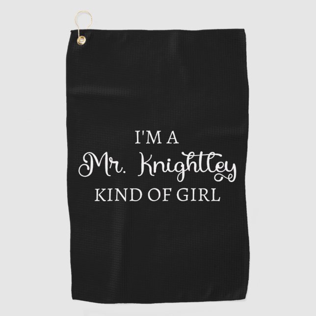 Serviette De Golf Je suis une fille de M. Knightley (Devant)