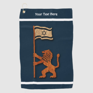 Serviette De Golf Jerusalem Lion With Flag