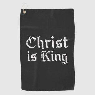Serviette De Golf Jésus-Christ est Roi Gothique Art Grunge Blacklett