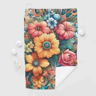 Serviette De Golf Joli bouquet de fleurs
