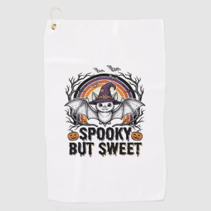Serviette De Golf Jolie chauve-souris d'Halloween Gravure vintage T-