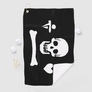 Serviette De Golf Jolly roger du drapeau de Stede Bonnet Pirate