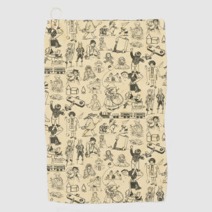 Serviette De Golf Jouets vintages et jeux d'enfants motif